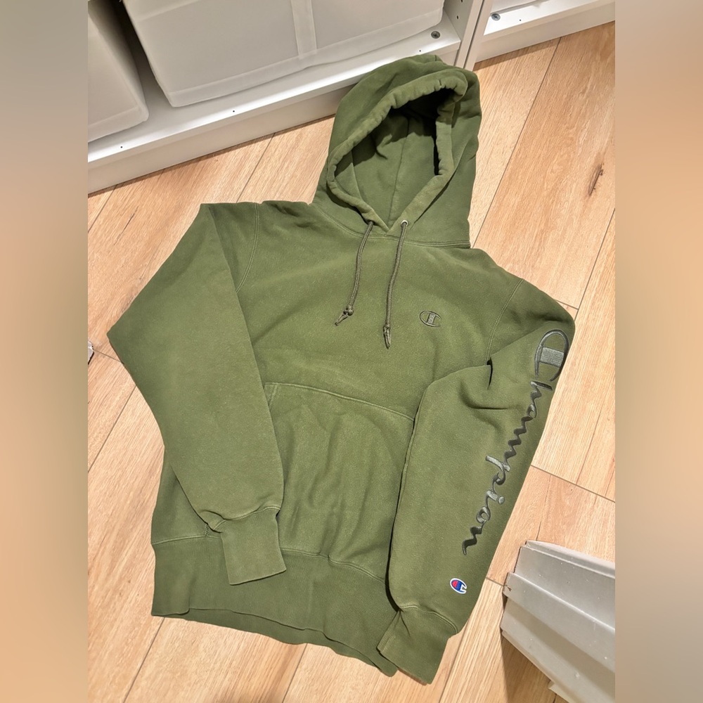 Champion Forest Green Hoodie